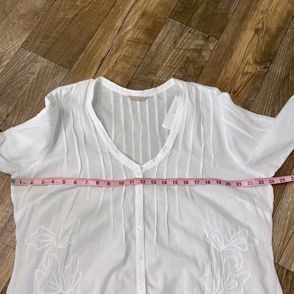 SOLD 💕NWT Soft Surroundings Grenada Gauze Tunic Shirt - Picture 8 of 10